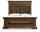Frantanna Brown California King Panel Bed by Ashley at Eve Furniture