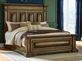 Frantanna Brown California King Panel Bed by Ashley at Eve Furniture