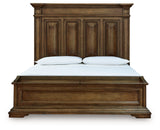Frantanna Brown California King Panel Storage Bed by Ashley at Eve Furniture