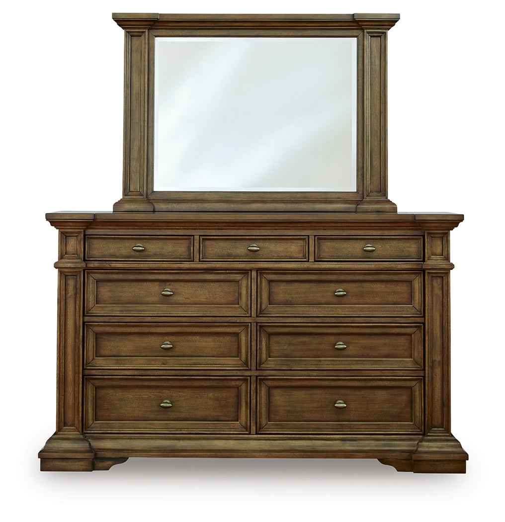 Frantanna Brown Dresser and Mirror by Ashley at Eve Furniture