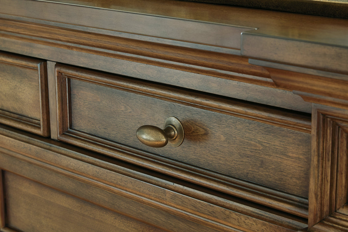 Frantanna Brown Dresser and Mirror by Ashley at Eve Furniture