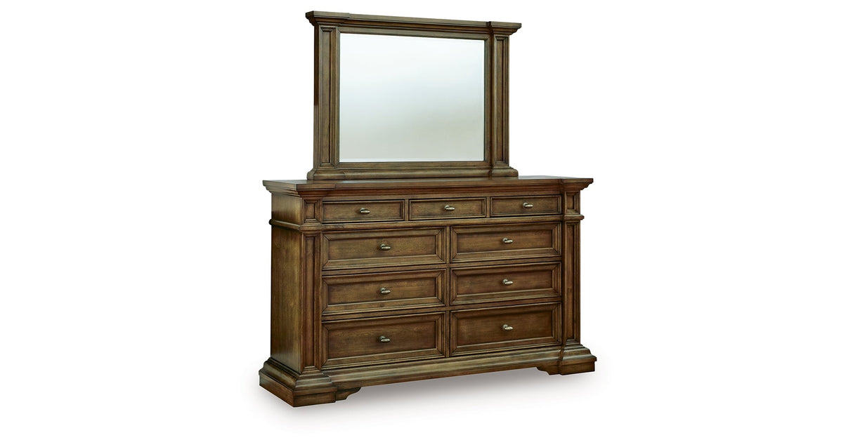 Frantanna Brown Dresser and Mirror by Ashley at Eve Furniture