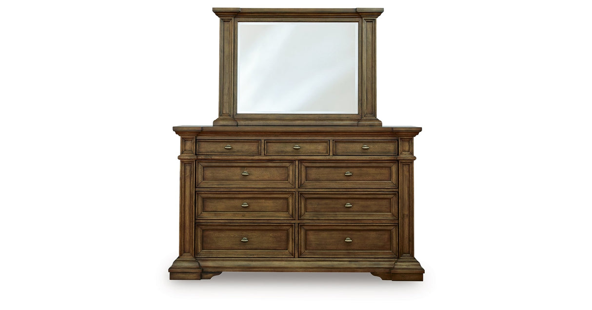 Frantanna Brown Dresser and Mirror by Ashley at Eve Furniture