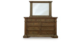 Frantanna Brown Dresser and Mirror by Ashley at Eve Furniture