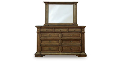 Frantanna Brown Dresser and Mirror by Ashley at Eve Furniture