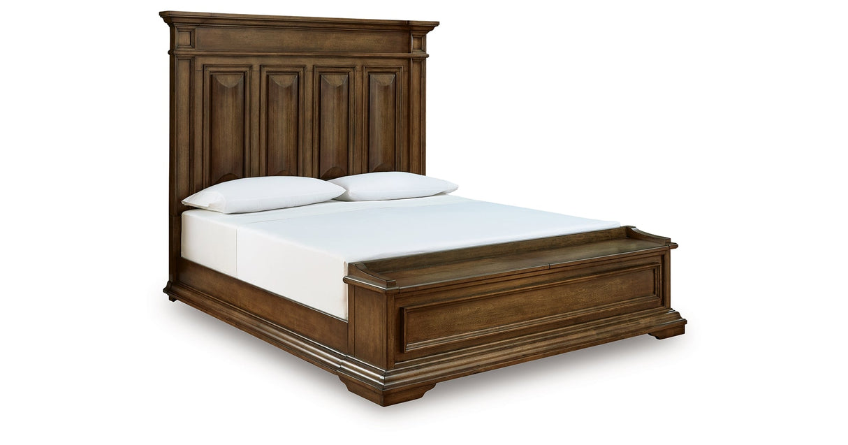 Frantanna Brown King Panel Stroage Bed by Ashley at Eve Furniture