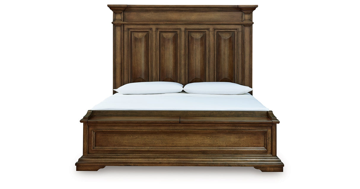 Frantanna Brown King Panel Stroage Bed by Ashley at Eve Furniture