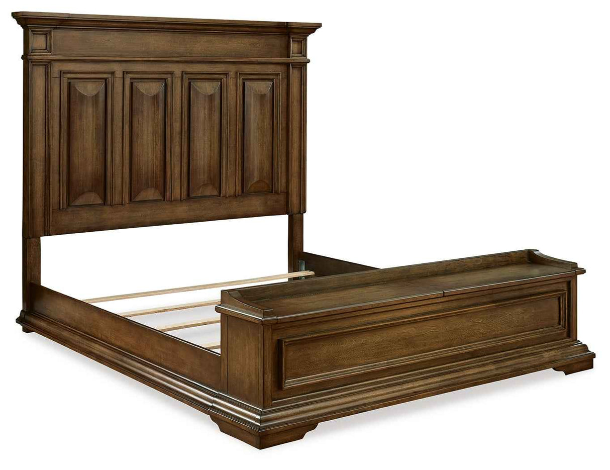 Frantanna Brown King Panel Stroage Bed by Ashley at Eve Furniture