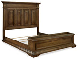 Frantanna Brown King Panel Stroage Bed by Ashley at Eve Furniture