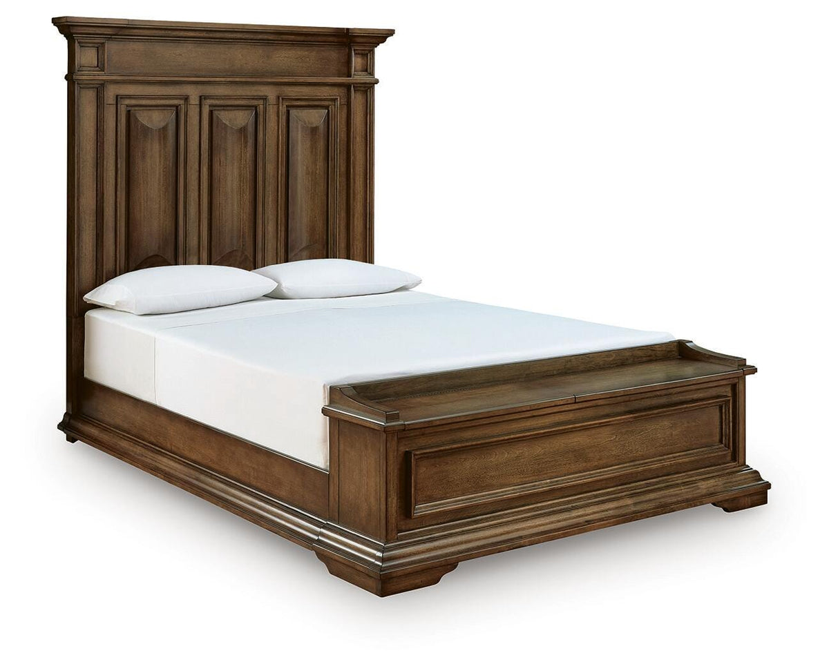 Frantanna Brown Queen Panel Storage Bed by Ashley at Eve Furniture