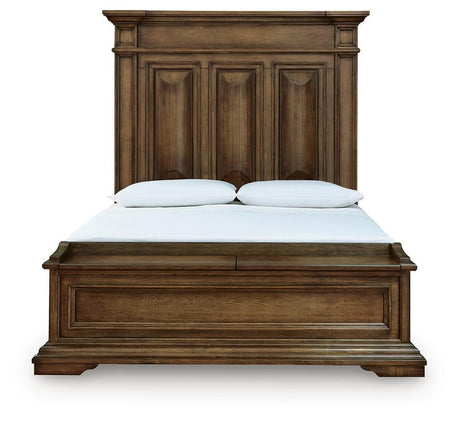 Frantanna Brown Queen Panel Storage Bed by Ashley at Eve Furniture
