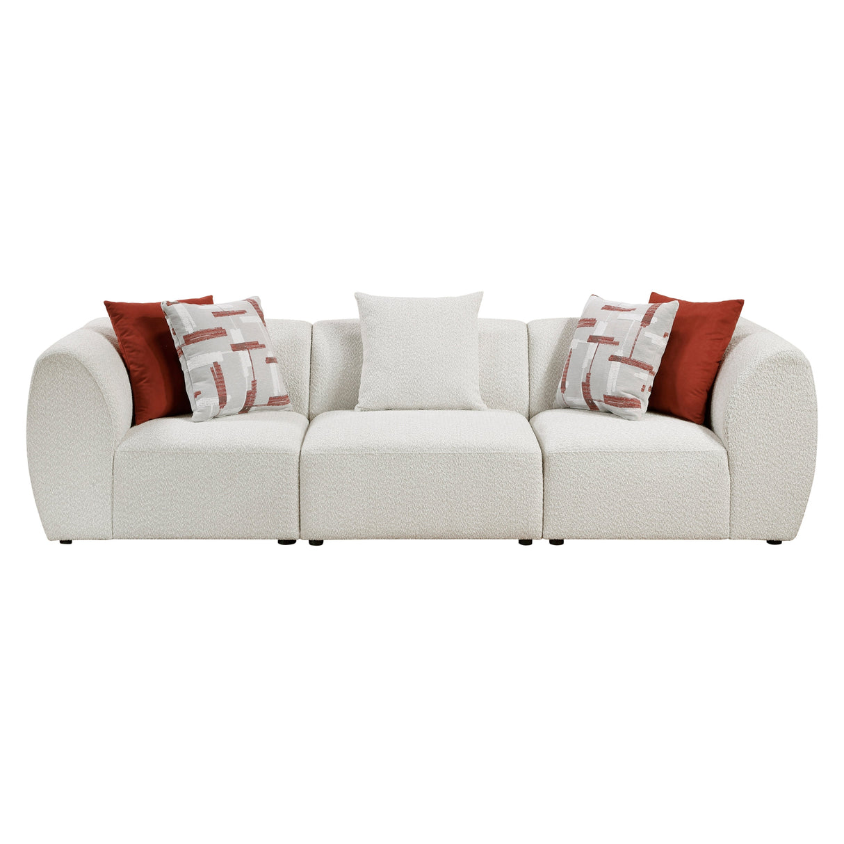 Franz Beige Chenille 3-Piece Modular Sofa by Homelegance at Eve Furniture