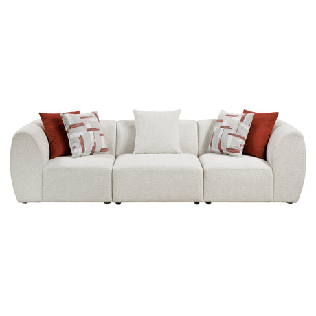 Franz Beige Chenille 3-Piece Modular Sofa by Homelegance at Eve Furniture