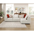 Franz Beige Chenille 4-Piece Modular Sectional by Homelegance at Eve Furniture