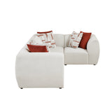 Franz Beige Chenille 4-Piece Modular Sectional by Homelegance at Eve Furniture