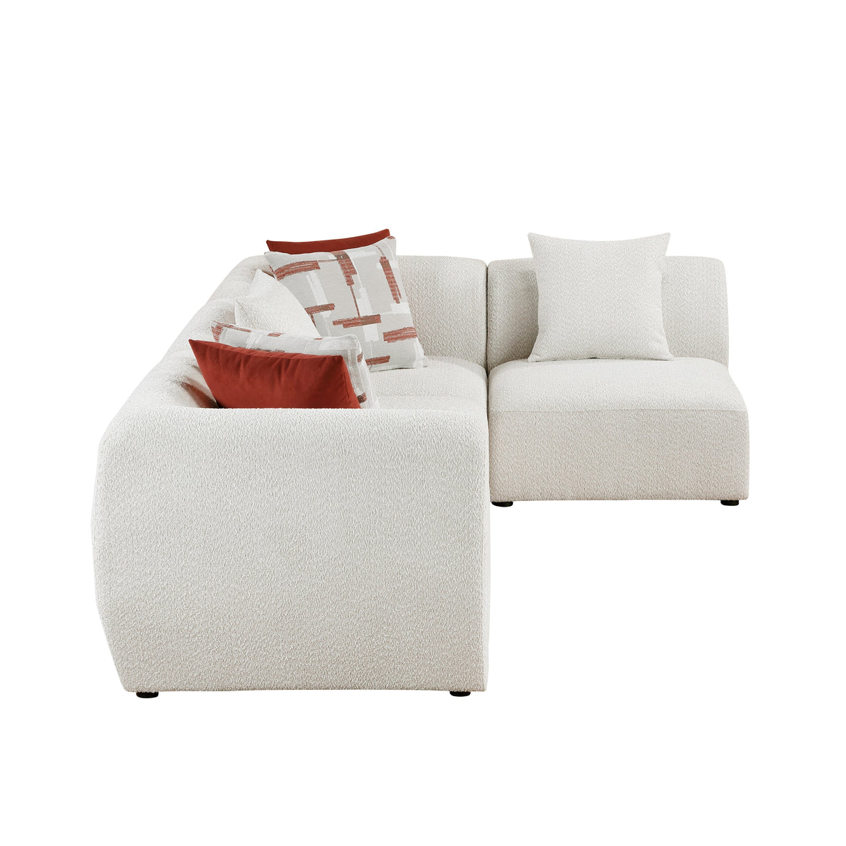 Franz Beige Chenille 4-Piece Modular Sectional by Homelegance at Eve Furniture