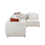 Franz Beige Chenille 4-Piece Modular Sectional by Homelegance at Eve Furniture