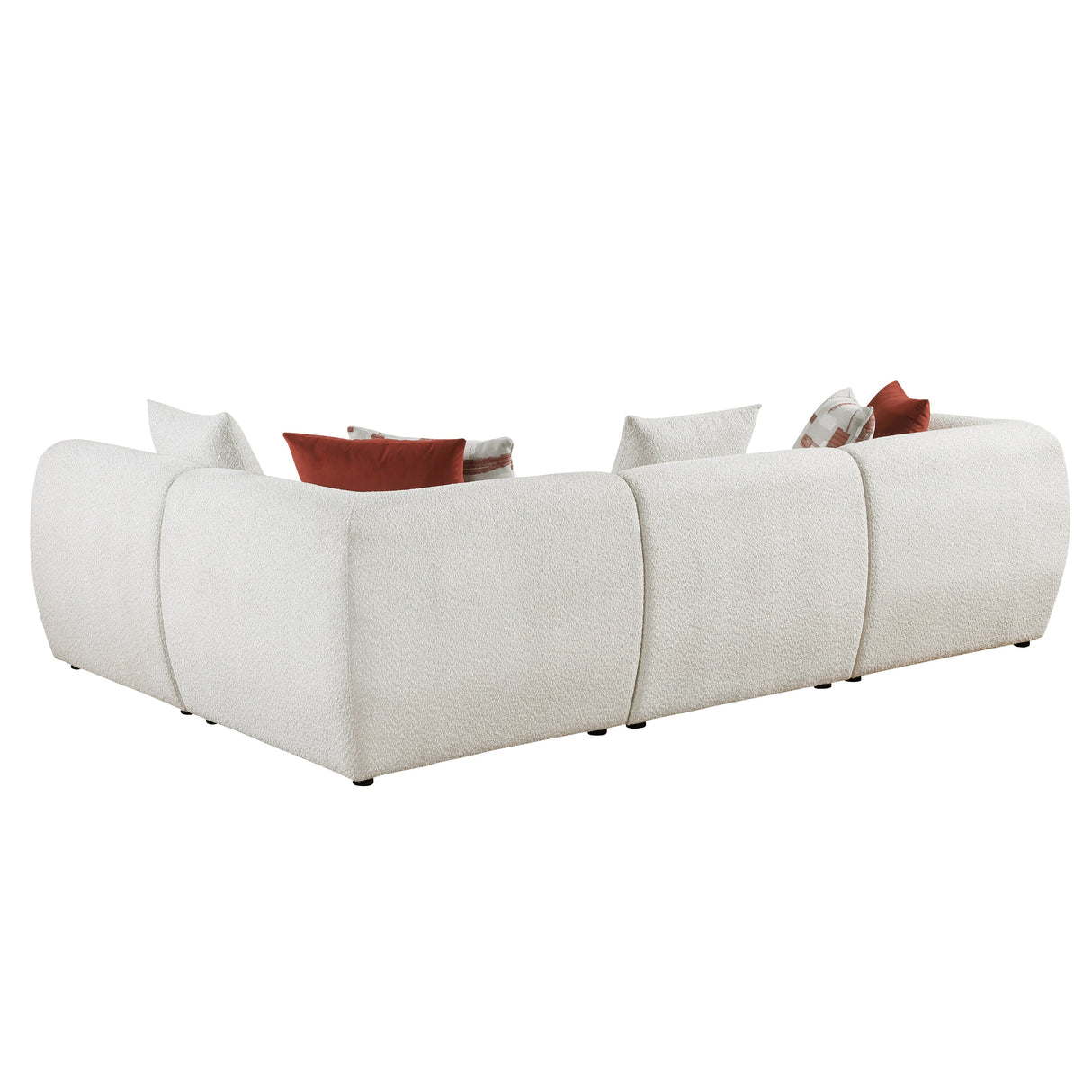 Franz Beige Chenille 4-Piece Modular Sectional by Homelegance at Eve Furniture
