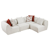 Franz Beige Chenille 4-Piece Modular Sectional by Homelegance at Eve Furniture