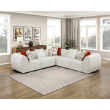 Franz Beige Chenille 5-Piece Modular Sectional by Homelegance at Eve Furniture