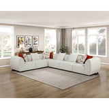 Franz Beige Chenille 6-Piece Modular Sectional by Homelegance at Eve Furniture