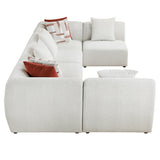 Franz Beige Chenille 6-Piece Modular Sectional by Homelegance at Eve Furniture