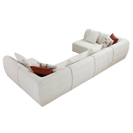 Franz Beige Chenille 6-Piece Modular Sectional by Homelegance at Eve Furniture