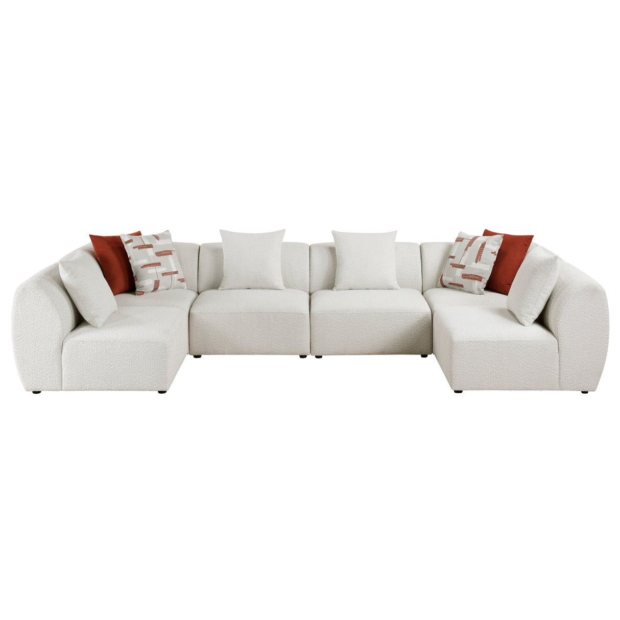 Franz Beige Chenille 6-Piece Modular Sectional by Homelegance at Eve Furniture