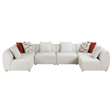 Franz Beige Chenille 6-Piece Modular Sectional by Homelegance at Eve Furniture