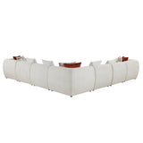 Franz Beige Chenille 7-Piece Modular Sectional by Homelegance at Eve Furniture