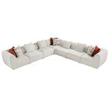 Franz Beige Chenille 7-Piece Modular Sectional by Homelegance at Eve Furniture
