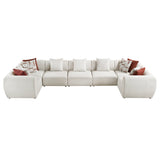 Franz Beige Chenille 7-Piece Modular Sectional by Homelegance at Eve Furniture
