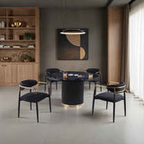 Frascone Black 5-Piece Dining Room Set by Furniture of America at Eve Furniture