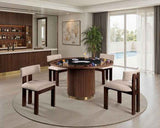 Frascone Brown 5-Piece Dining Room Set by Furniture of America at Eve Furniture