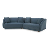 Fraser Deep Blue 2 Piece Modular Sofa