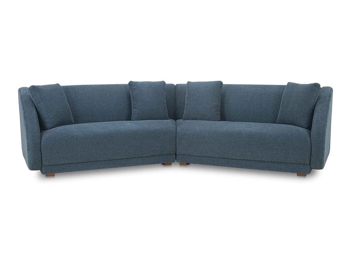 Fraser Deep Blue 2 Piece Modular Sofa