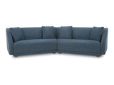 Fraser Deep Blue 2 Piece Modular Sofa