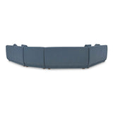 Fraser Deep Blue 4 Piece Modular Sectional