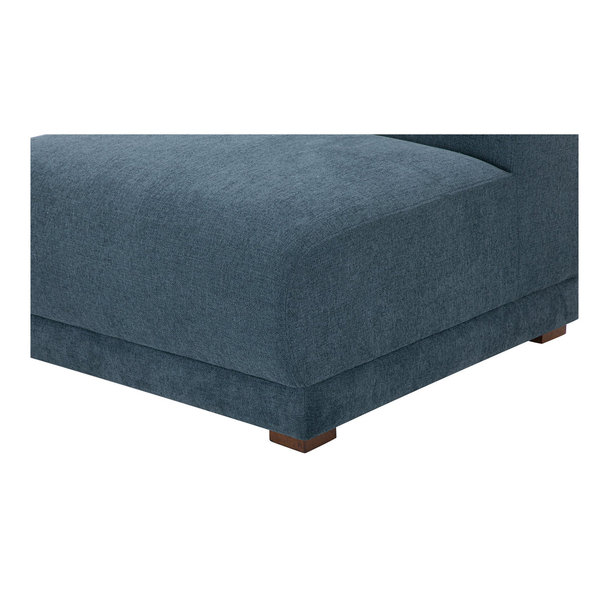 Fraser Deep Blue Slipper Chair by MOES at Eve Furniture