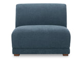 Fraser Deep Blue Slipper Chair by MOES at Eve Furniture
