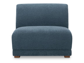 Fraser Deep Blue Slipper Chair by MOES at Eve Furniture