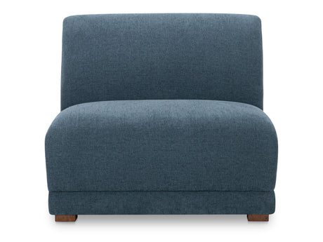 Fraser Deep Blue Slipper Chair by MOES at Eve Furniture