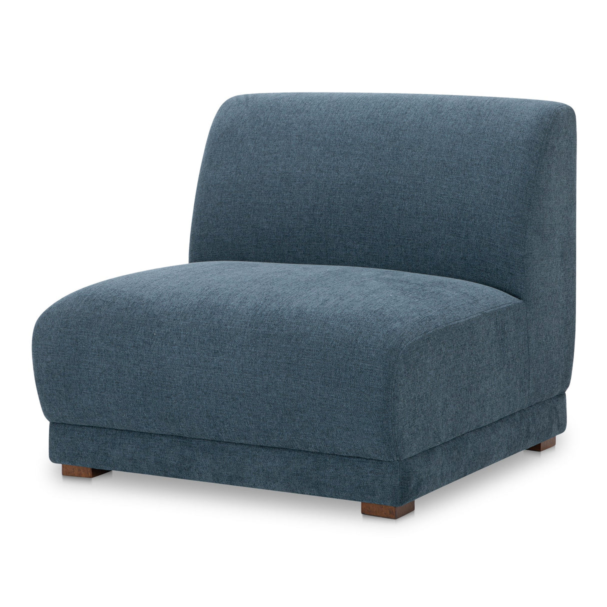 Fraser Deep Blue Slipper Chair by Moe's Home at Eve Furniture