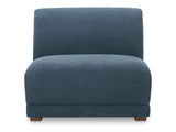 Fraser Deep Blue Slipper Chair by Moe's Home at Eve Furniture
