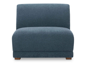 Fraser Deep Blue Slipper Chair by Moe's Home at Eve Furniture