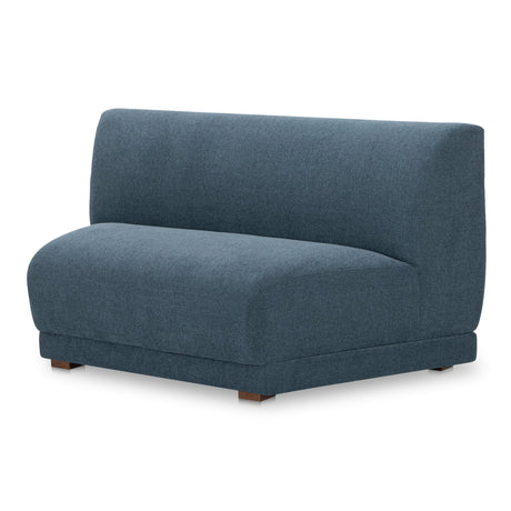 Fraser Deep Blue Wedge Slipper Chair by MOES at Eve Furniture