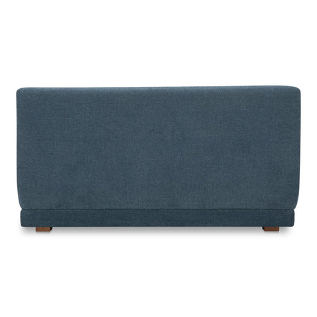 Fraser Deep Blue Wedge Slipper Chair by MOES at Eve Furniture