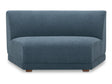 Fraser Deep Blue Wedge Slipper Chair by MOES at Eve Furniture