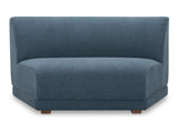 Fraser Deep Blue Wedge Slipper Chair by MOES at Eve Furniture