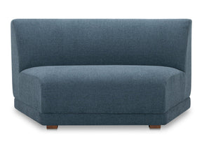 Fraser Deep Blue Wedge Slipper Chair by MOES at Eve Furniture
